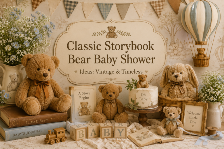 Classic Storybook Bear Baby Shower Ideas: Vintage & Timeless