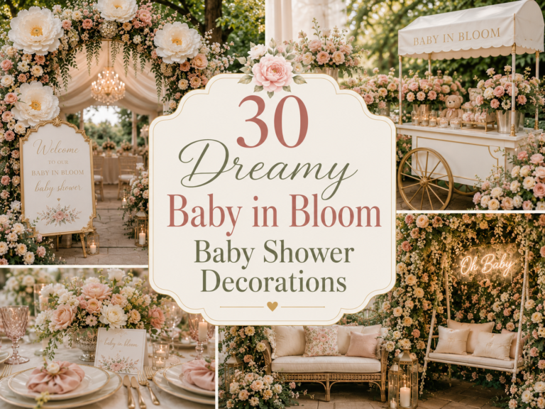 30 Dreamy Baby in Bloom Baby Shower Decorations