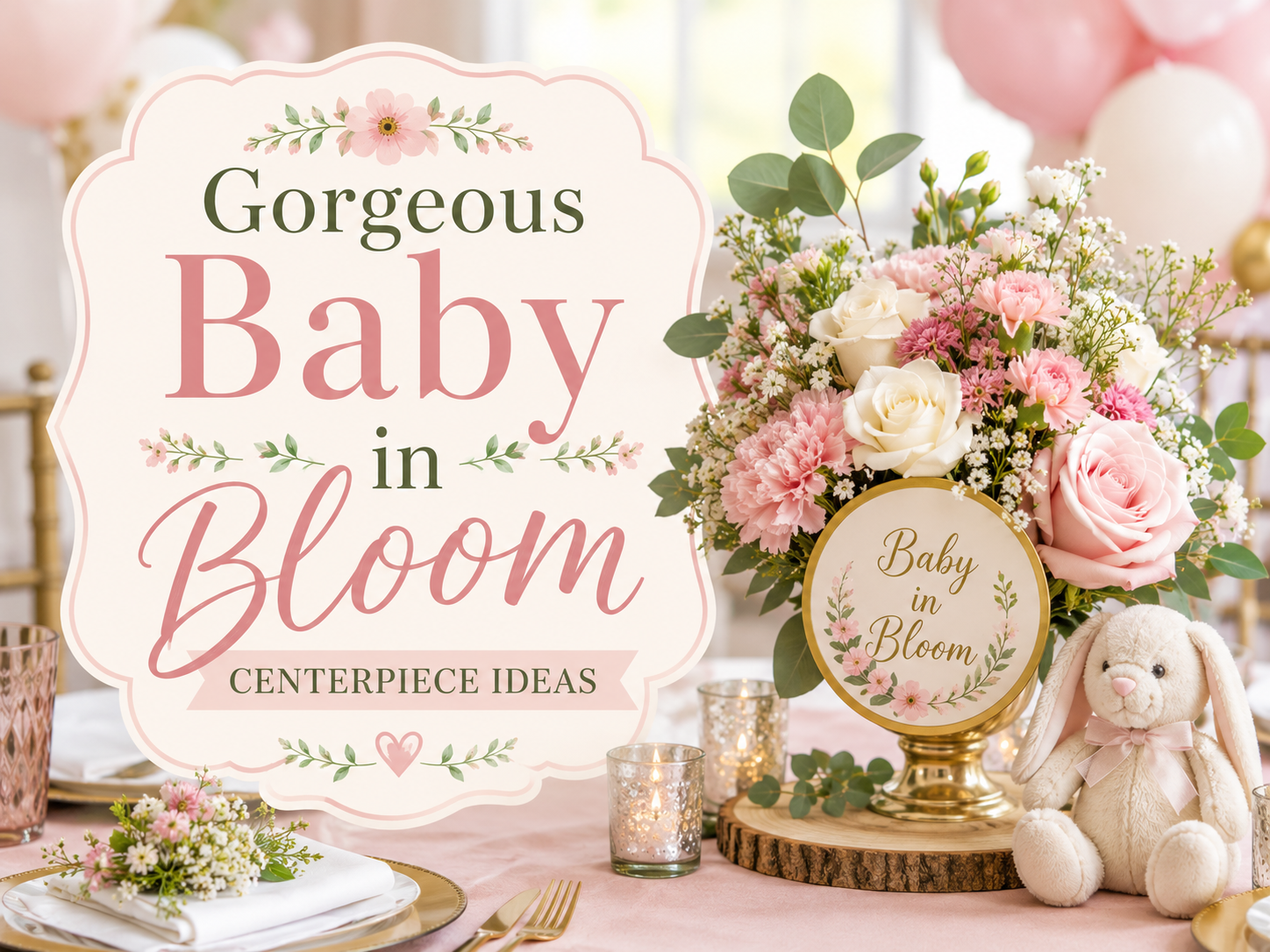 Gorgeous Baby in Bloom Centerpiece Ideas