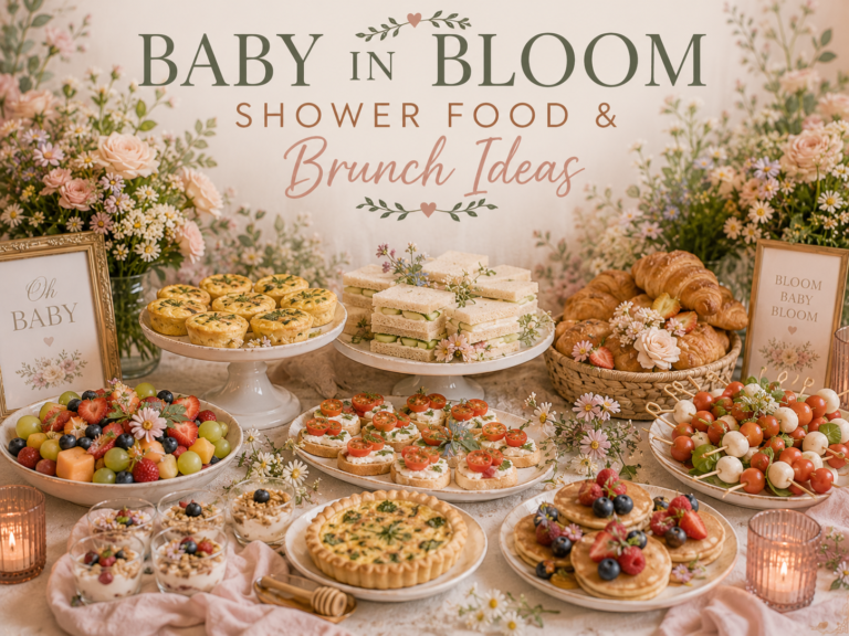 Baby in Bloom Shower Food & Brunch Ideas