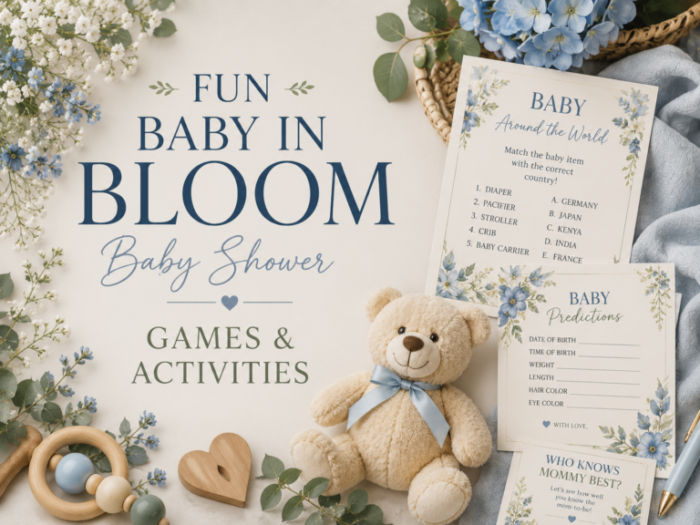 Fun Baby in Bloom Baby Shower Games & Activities
