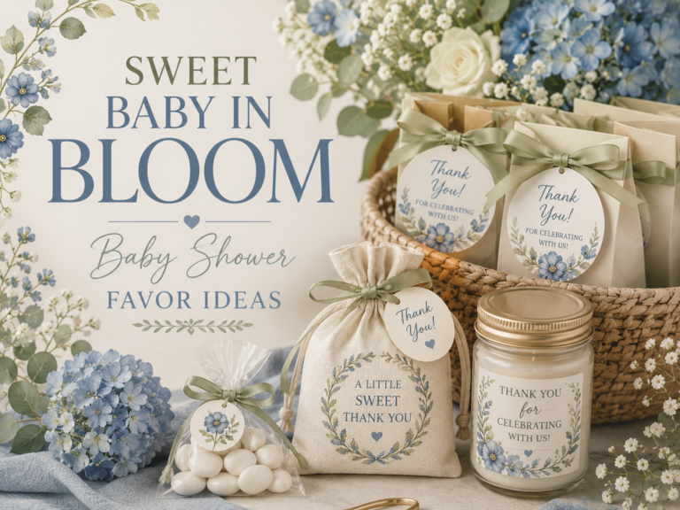 Sweet Baby in Bloom Baby Shower Favor Ideas