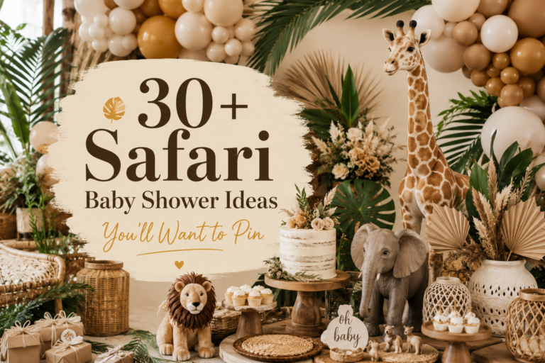 30+ Safari Baby Shower Ideas You’ll Want to Pin