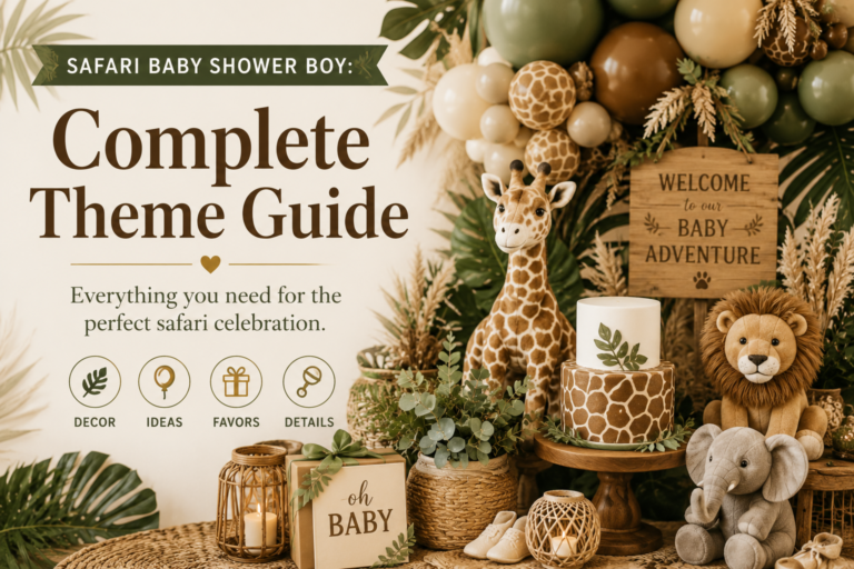 Safari Baby Shower Boy: Complete Theme Guide