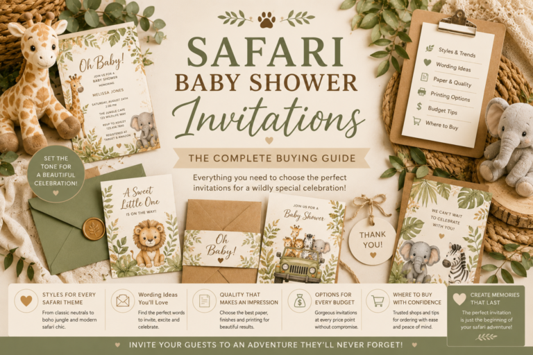 Safari Baby Shower Invitations: The Complete Buying Guide