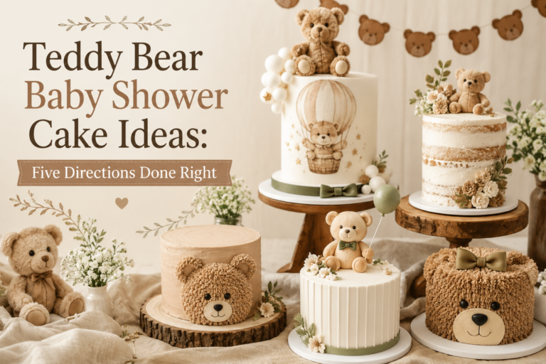 Teddy Bear Baby Shower Cake Ideas: Five Directions Done Right