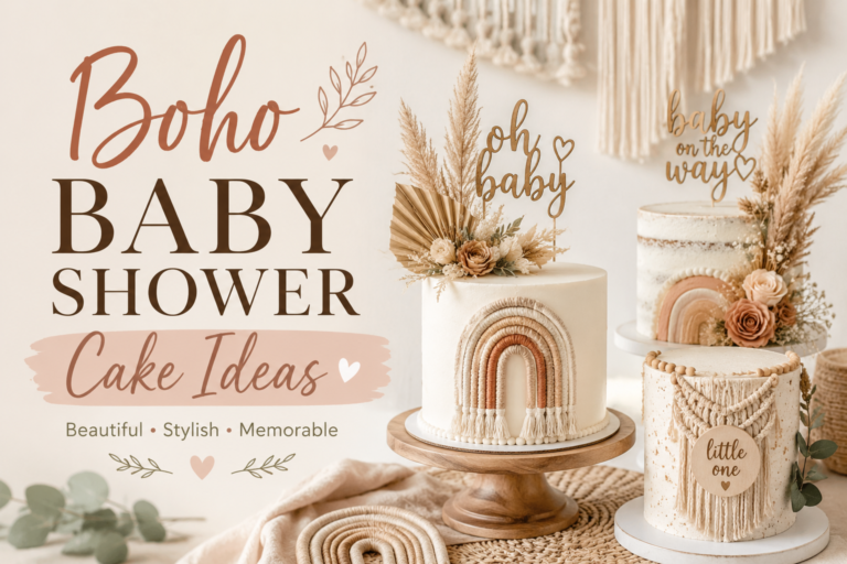 Boho Baby Shower Cake Ideas