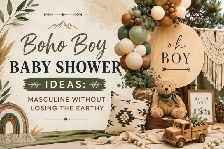 Boho Boy Baby Shower Ideas: Masculine Without Losing the Earthy Register