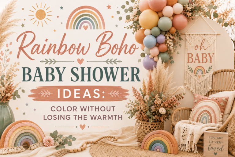 Rainbow Boho Baby Shower Ideas: Color Without Losing the Warmth
