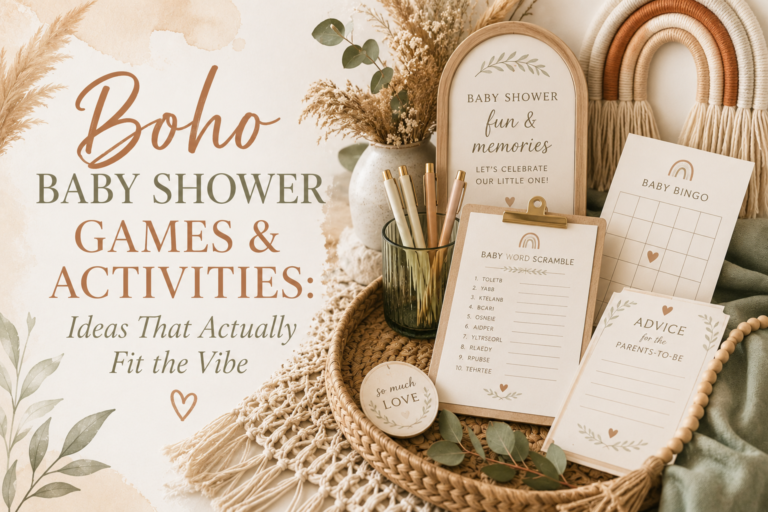 Boho Baby Shower Games & Activities: Ideas That Actually Fit the Vibe
