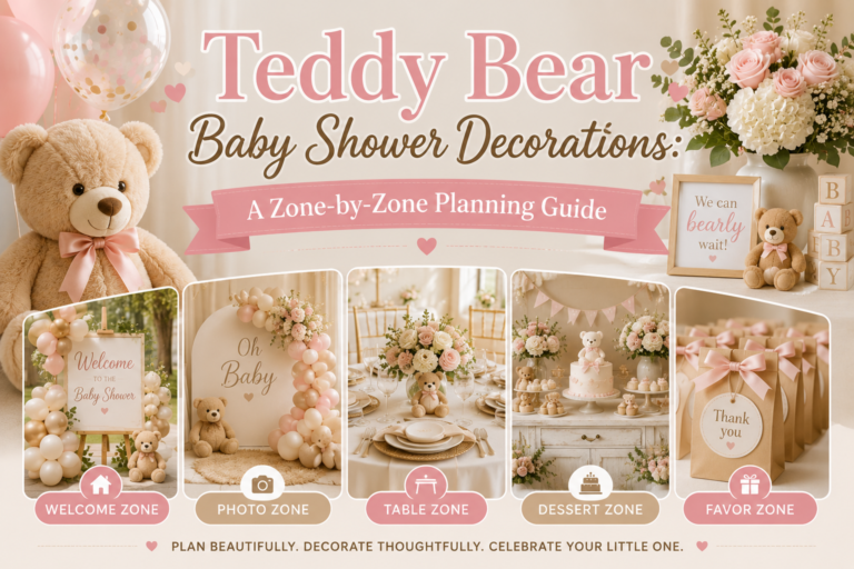Teddy Bear Baby Shower Decorations: A Zone-by-Zone Planning Guide