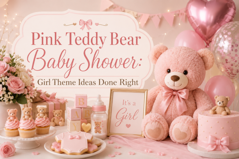 Pink Teddy Bear Baby Shower: Girl Theme Ideas Done Right