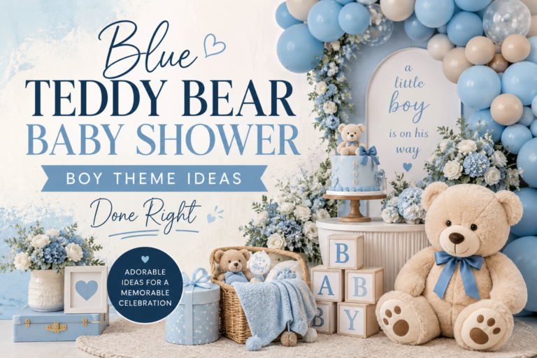 Blue Teddy Bear Baby Shower: Boy Theme Ideas Done Right