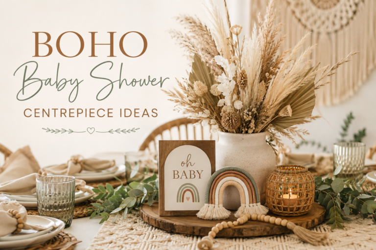 Boho Baby Shower Centrepiece Ideas