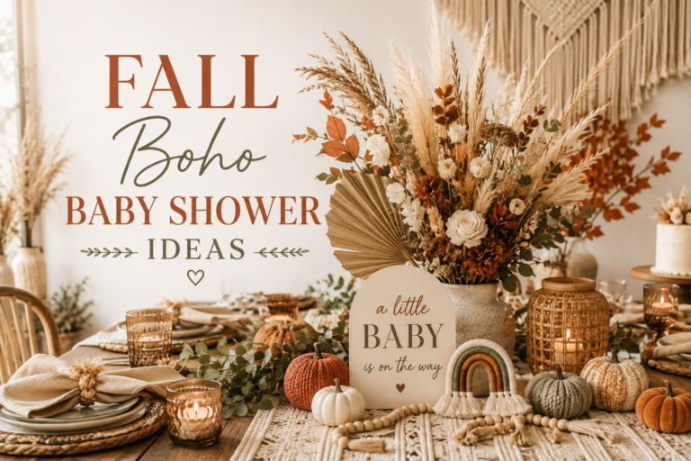Fall Boho Baby Shower Ideas: Four Ways to Style the Season