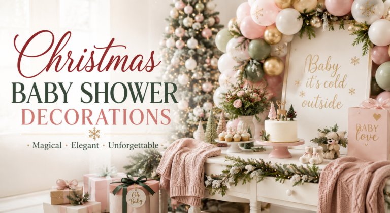 Christmas Baby Shower Decorations