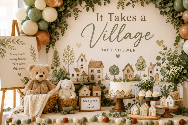 It Takes a Village Baby Shower Theme