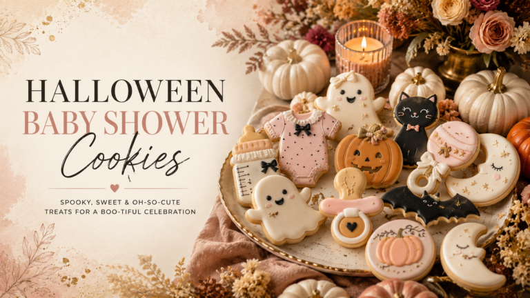 Halloween Baby Shower Cookies