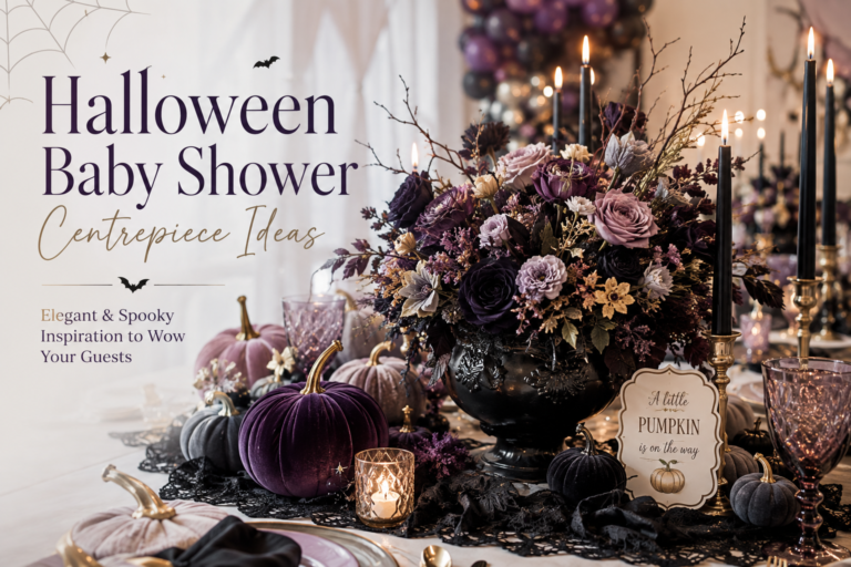 Halloween Baby Shower Centrepiece Ideas