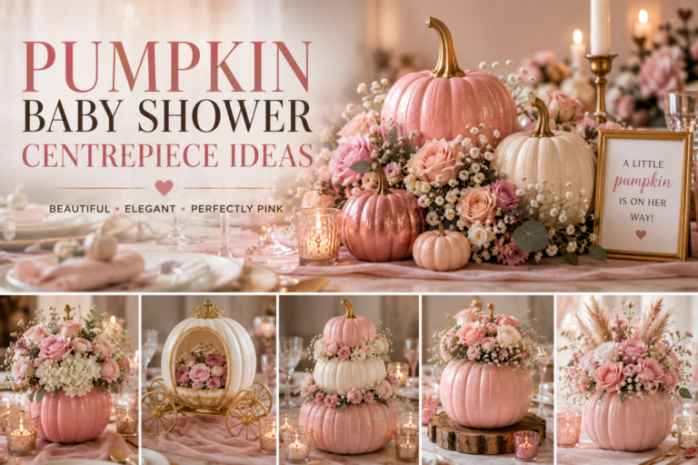 Pumpkin Baby Shower Centrepiece Ideas