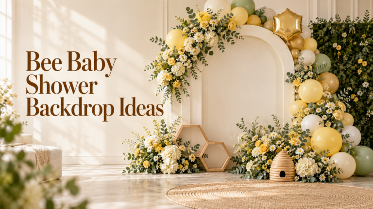 Bee Baby Shower Backdrop Ideas