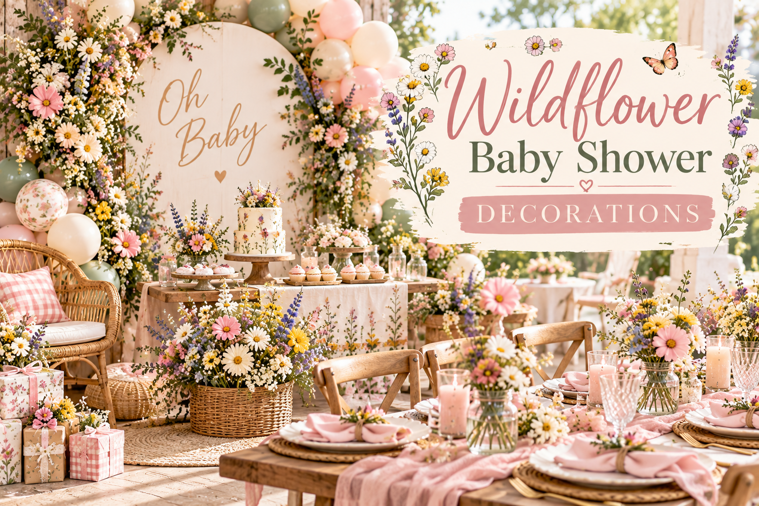 Wildflower Baby Shower Decorations