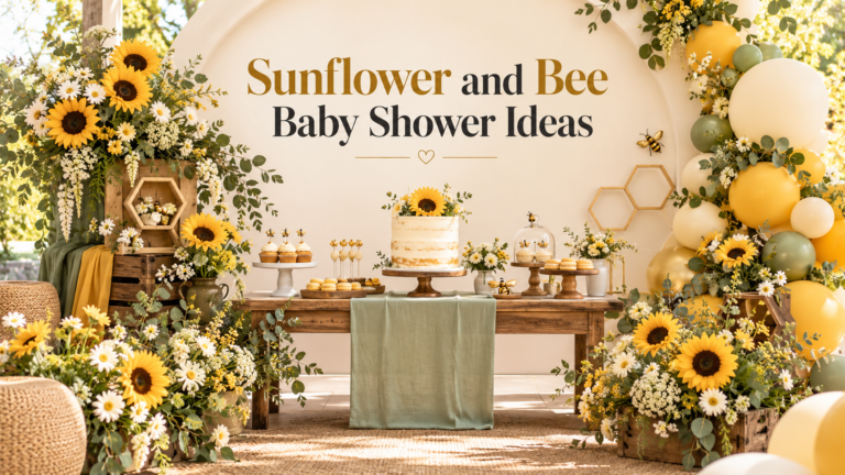 Sunflower and Bee Baby Shower Ideas